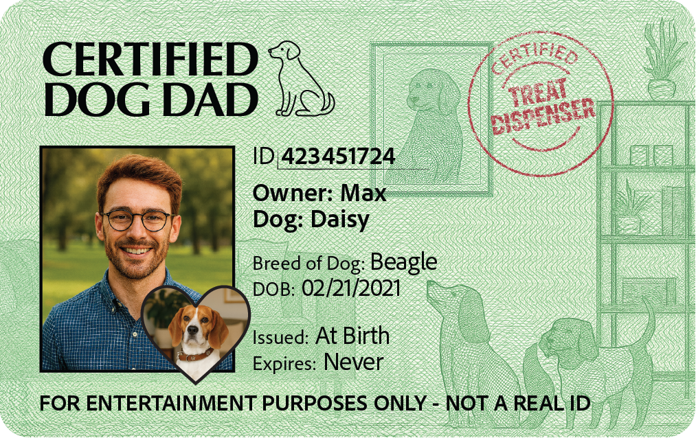 Dog Dad – Custom ID Card