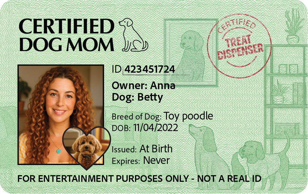 Dog Mom – Custom ID Card